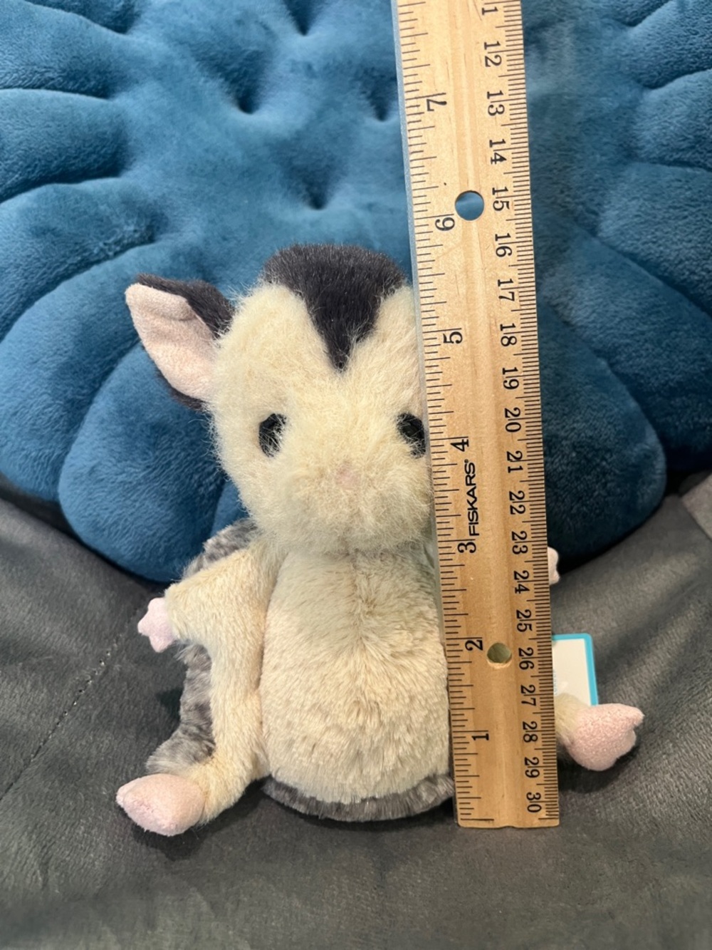 Jellycat Lolly Sugar Glider Beige, Gray Cream Plush, Approx. 5.5”, New with Tags - Picture 13 of 16